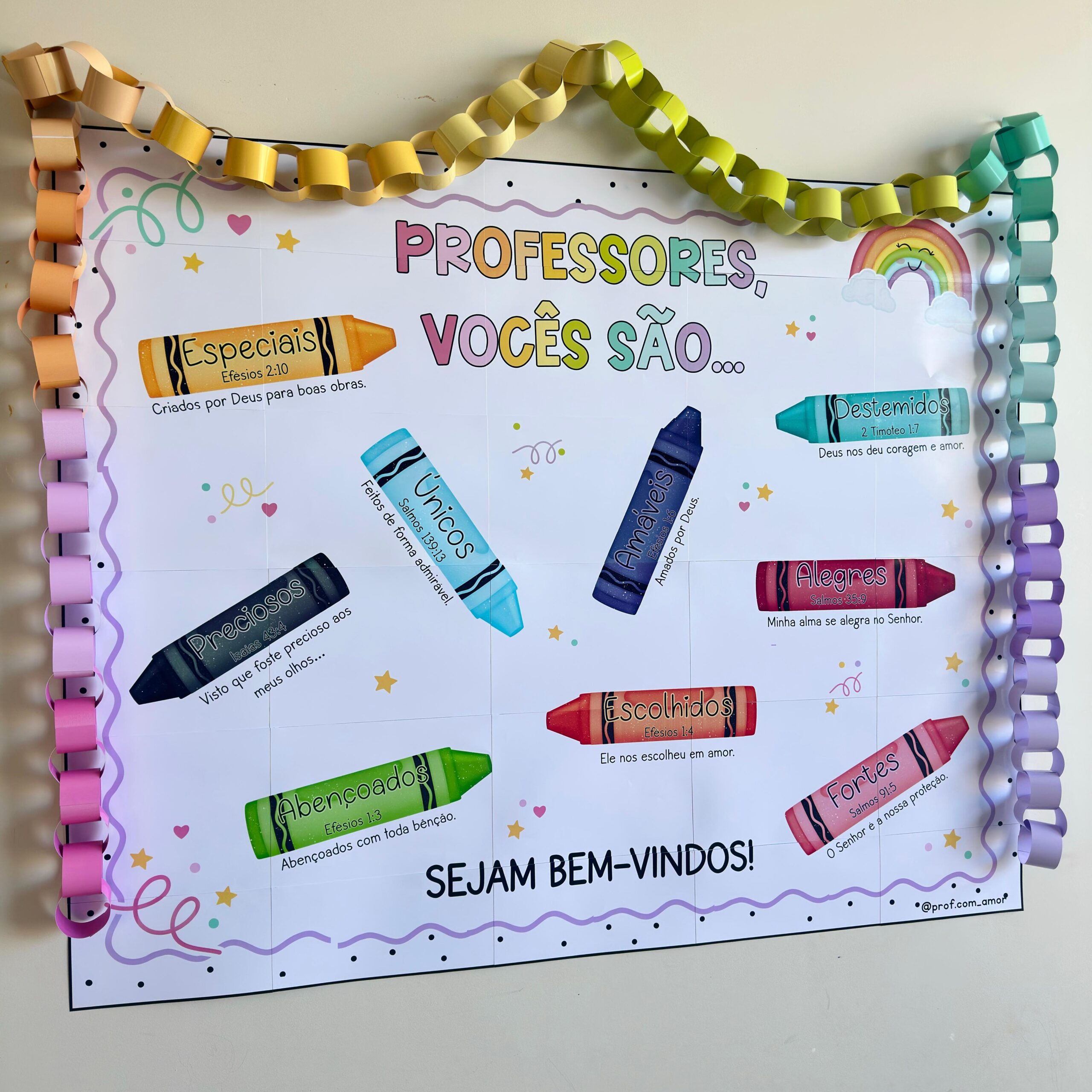 Painel Versículos Para Professores – Coleção Natureza