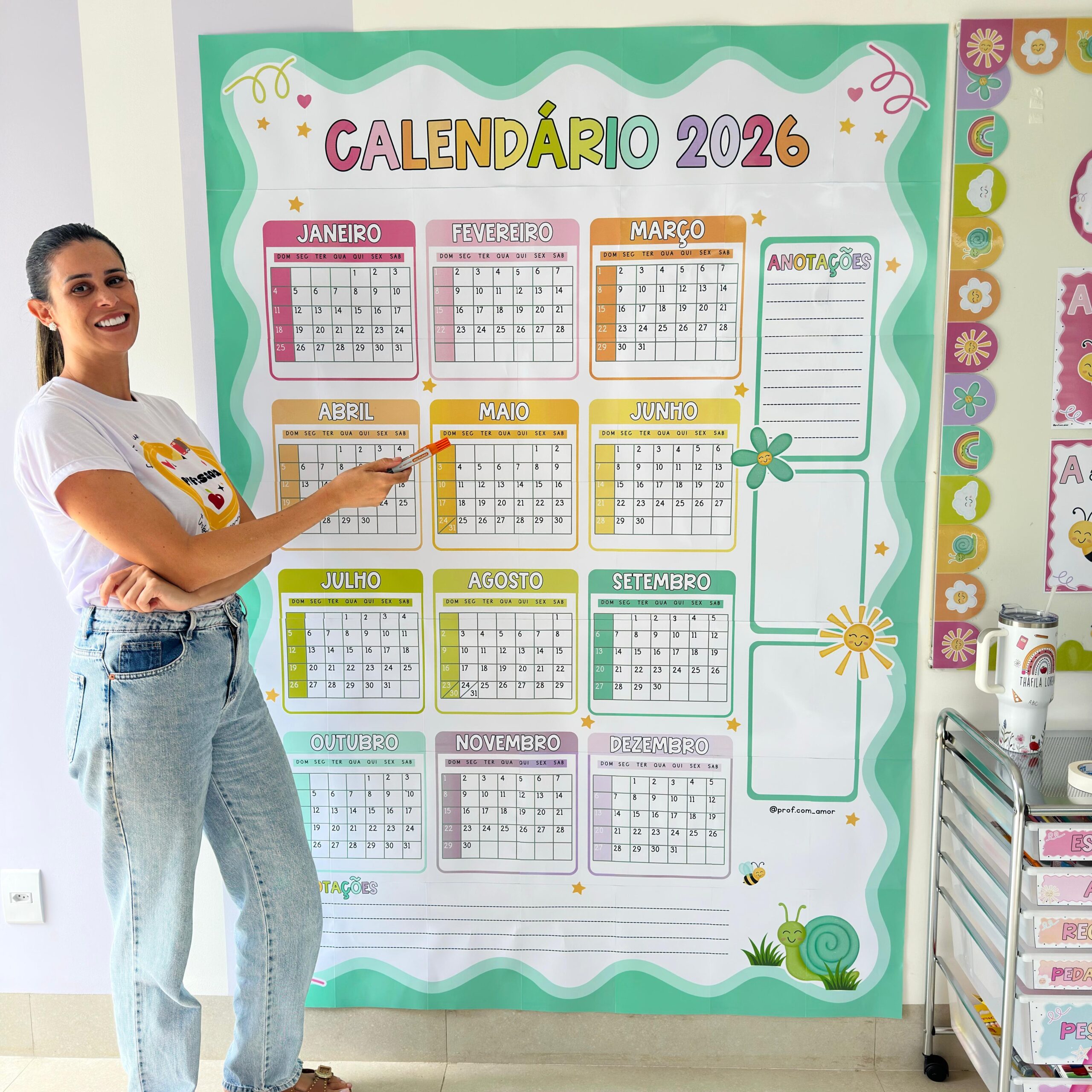 Calendário Gigante 2026 – Coleção Natureza