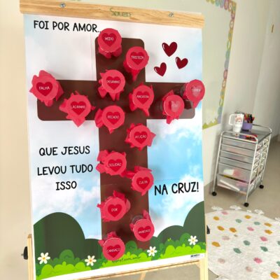 Painel Dinâmica na Cruz - Páscoa Cristã