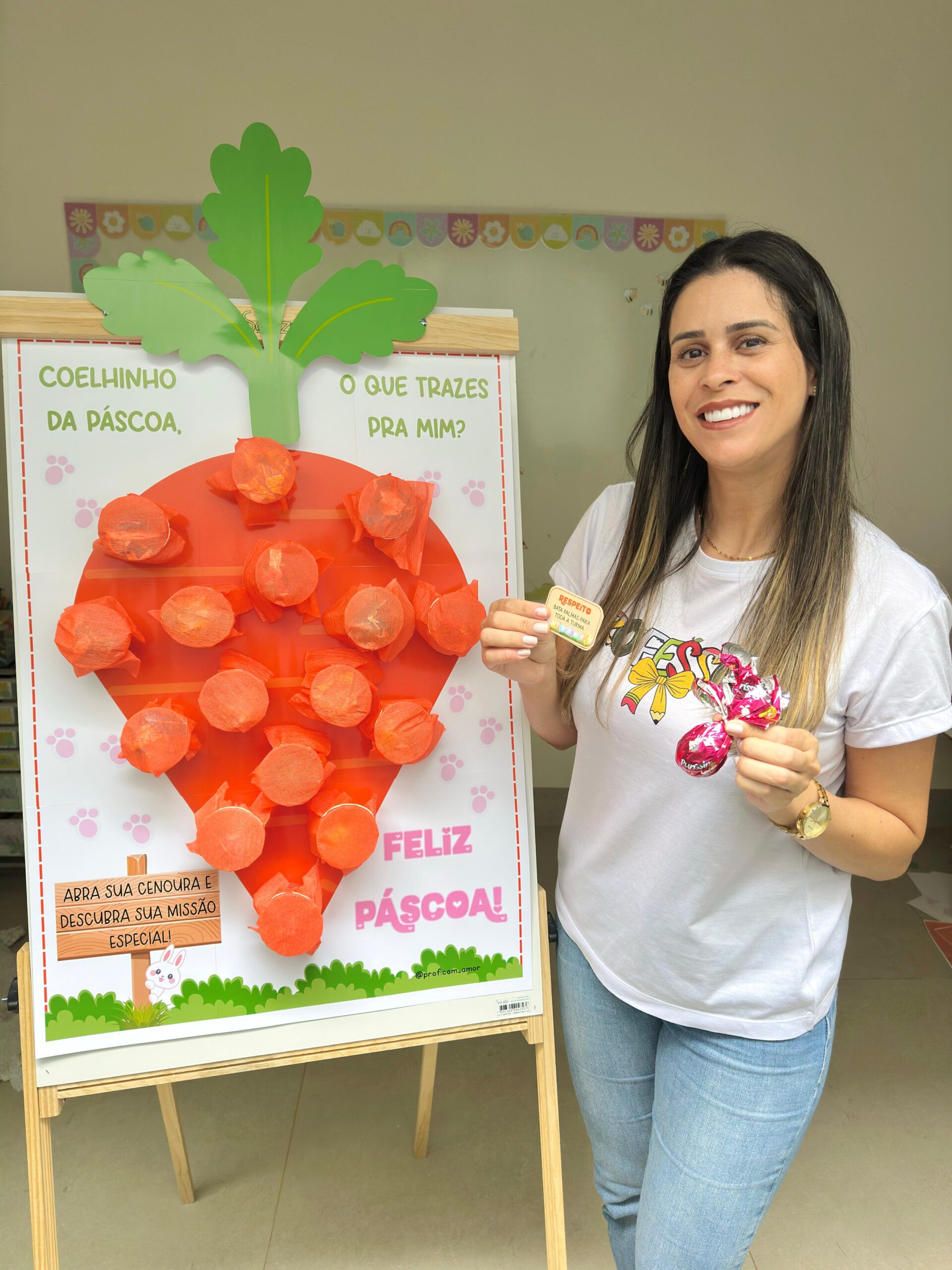 Painel Dinâmica na Cenoura – Páscoa