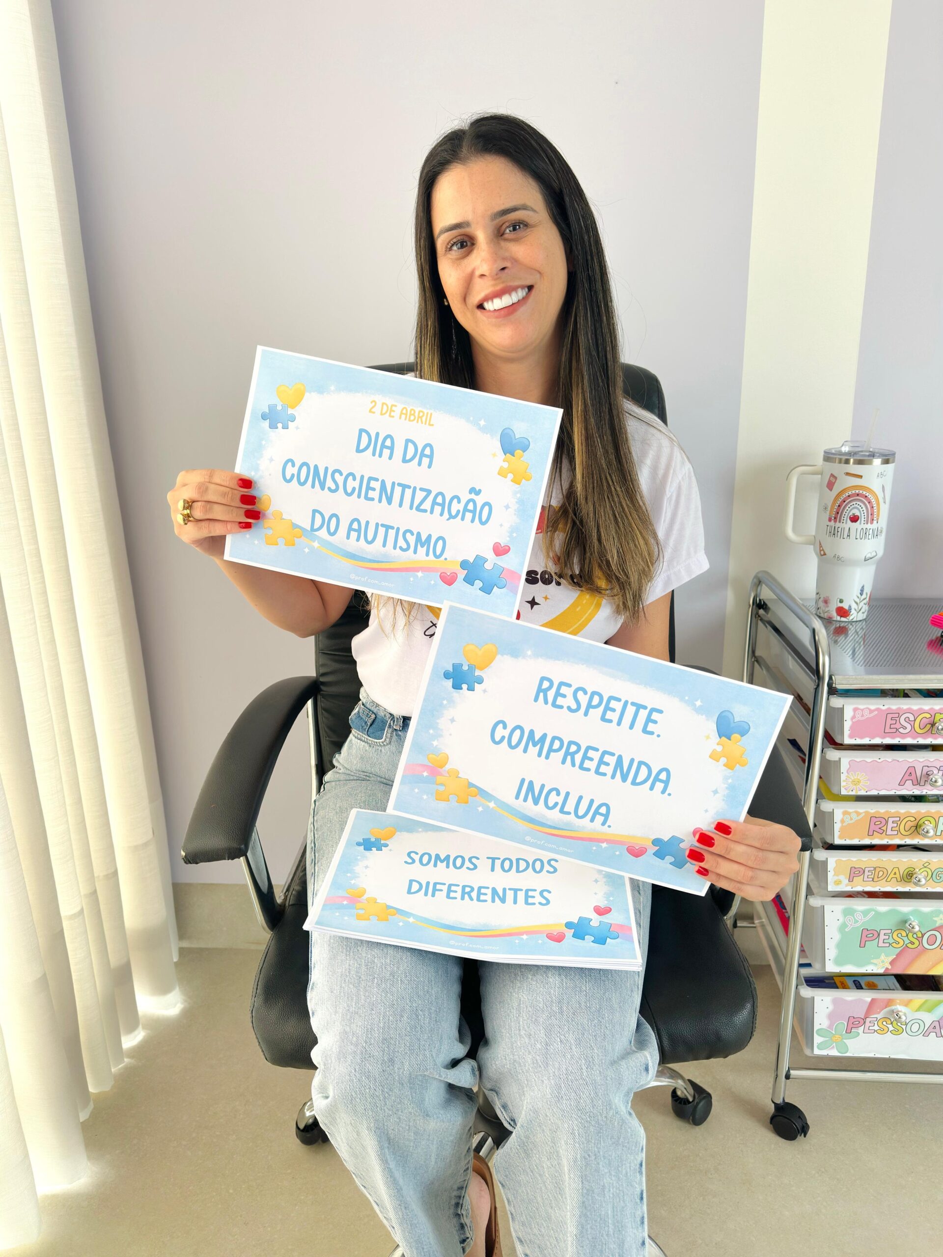 Plaquinhas Para Vídeo – Conscientização do Autismo