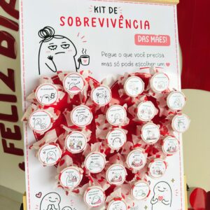 Painel Dinâmica Kit Sobrevivência das Mães - Dia das Mães
