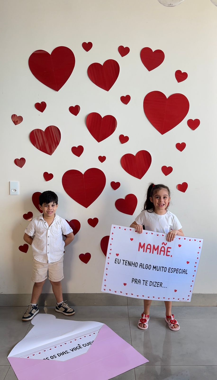 Convite Especial Dia das Mães – Envelope Surpresa com Cartas – Dia das Mães