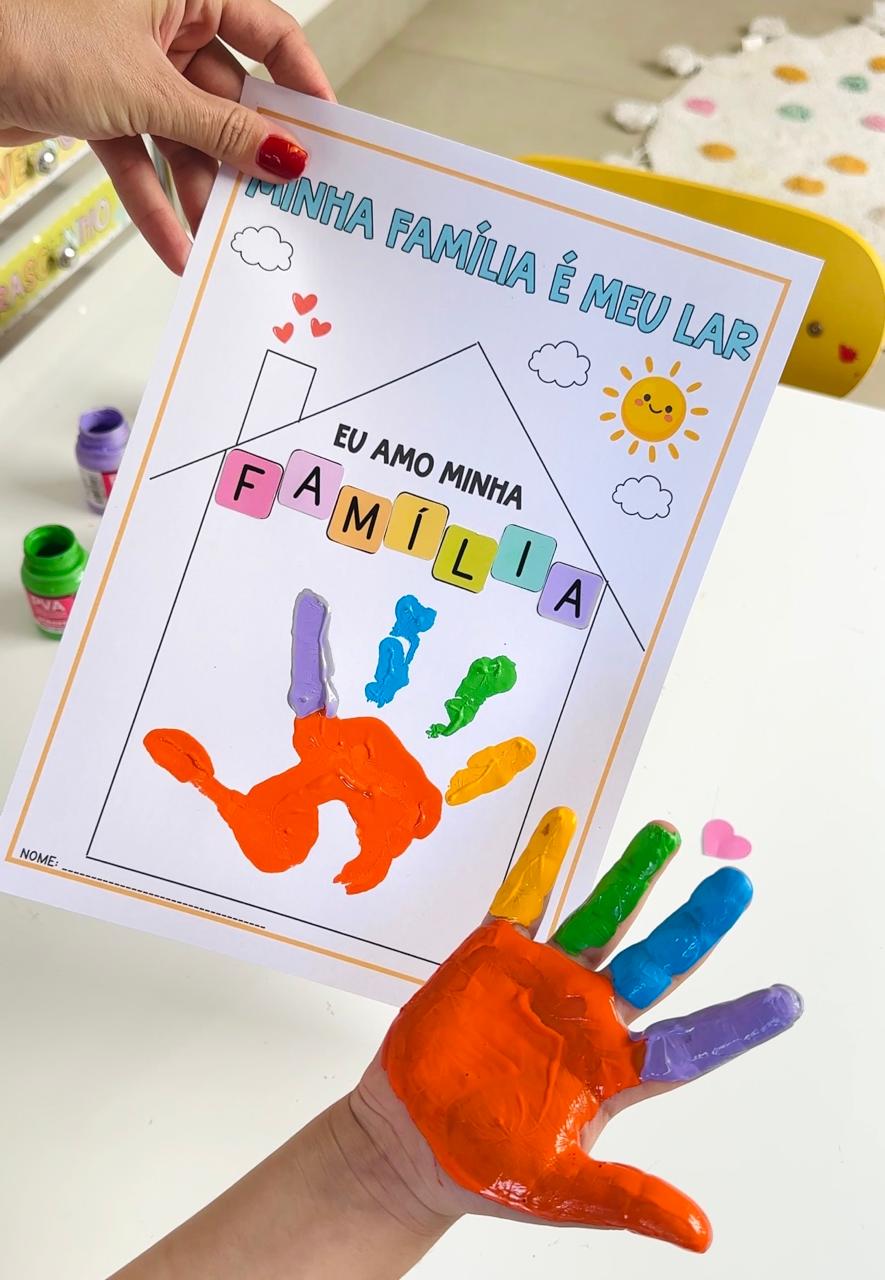 Atividade Interativa Mãozinha da Família – Família