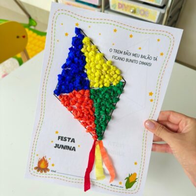 Atividade Balão Colorido - Festa Junina