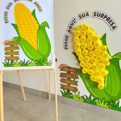 Painel Recepção Milho Surpresa - Festa Junina