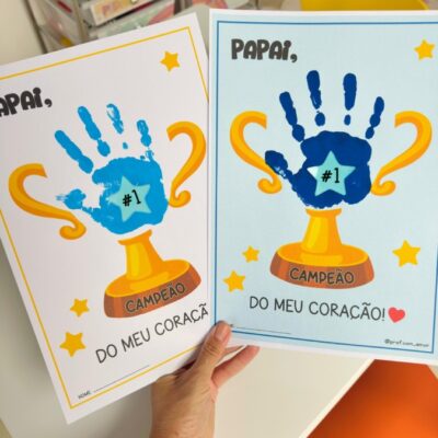 Atividade Papai Campeão do Meu Coração - Dia Dos Pais