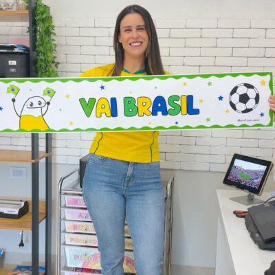 Faixa Vai Brasil “Impressão Contínua” - Copa do Mundo