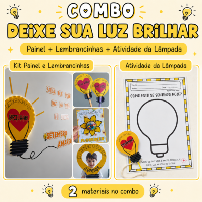 Combo Deixe Sua Luz Brilhar - Setembro Amarelo