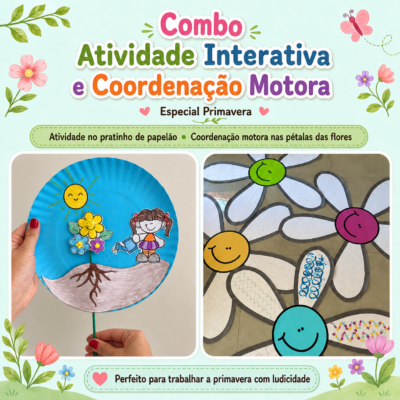 Combo Atividades Interativas Flores - Primavera